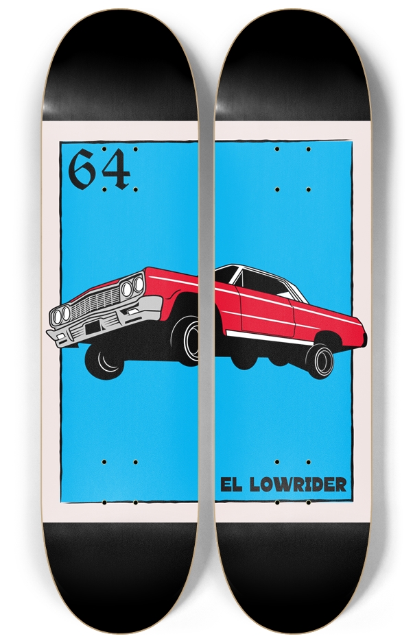 El Lowrider Mexican Loteria Wall Art Two Deck 64
