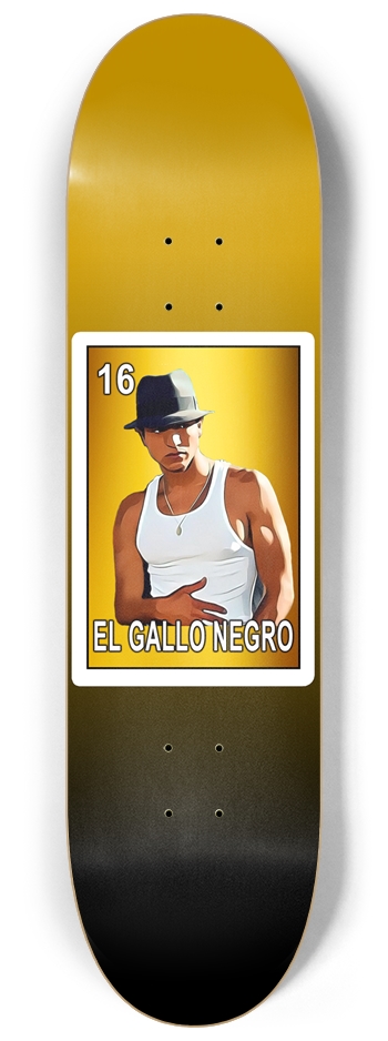 Blood In Blood Out Skateboard El Gallo Negro Board
