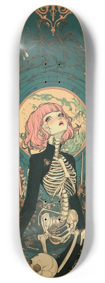 Skull romance art Skateboard