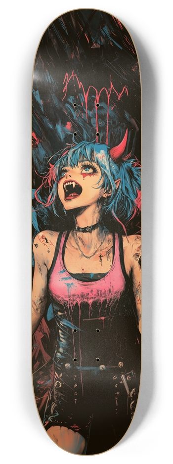 Devil vampire Custom Skateboard