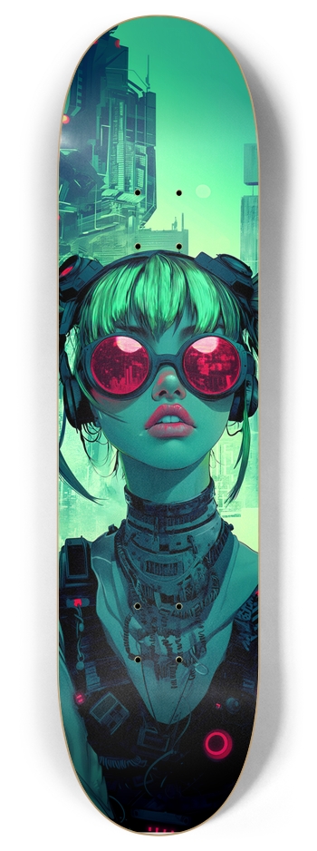 Techno 2038 art Skateboard