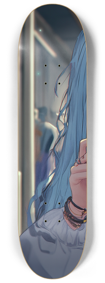 Anime girl custom Skateboard Series #1 8-1/4 Skateboard Deck