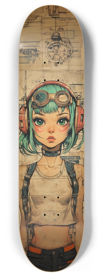 Vintage anime art Skateboard