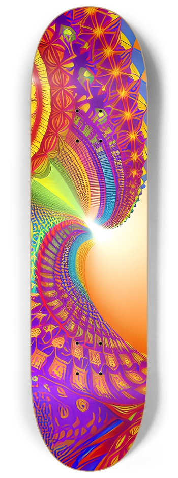 Psychedelic Spiral - Custom Skateboard