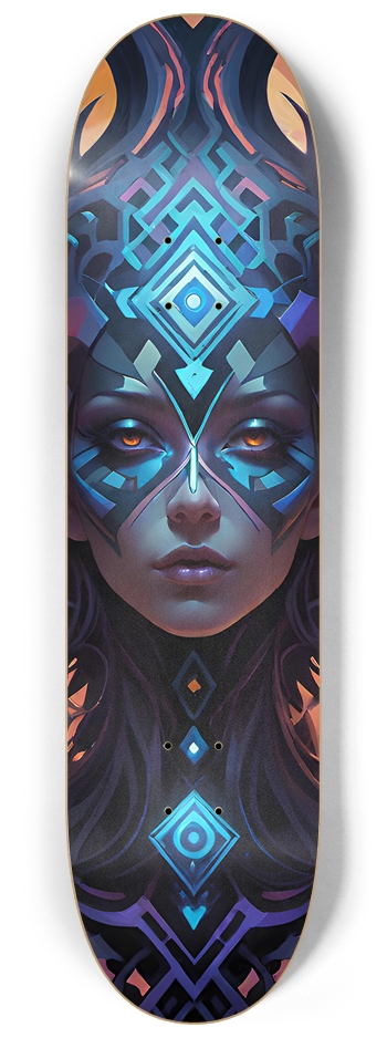 Cyberpunk Girl - Custom Skateboard