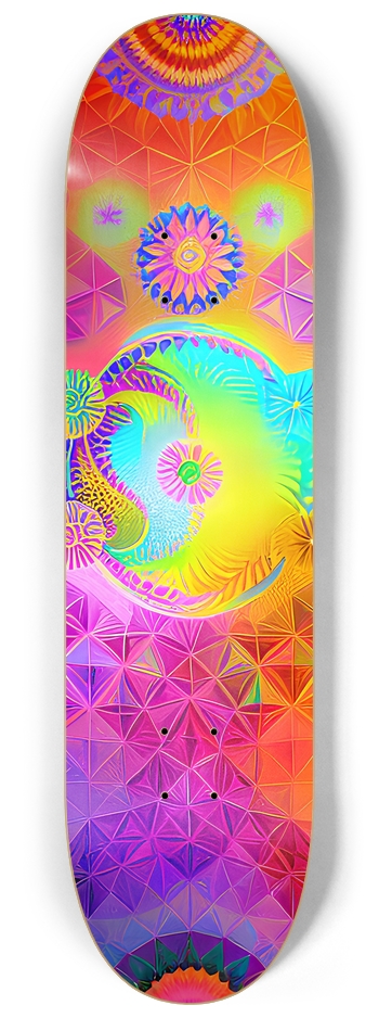 Abstract Psychedelic Custom Skateboard