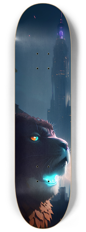 Cyber Cat Custom Skateboard