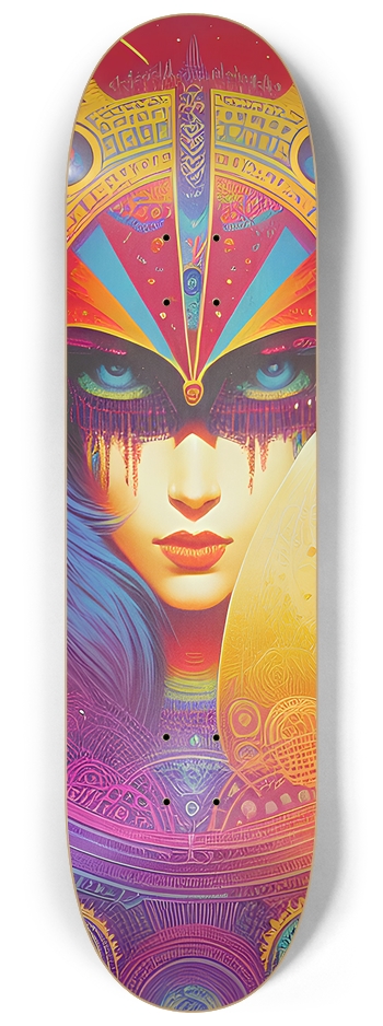 A Girl With Kaleidoscope Eyes - Custom Skateboard