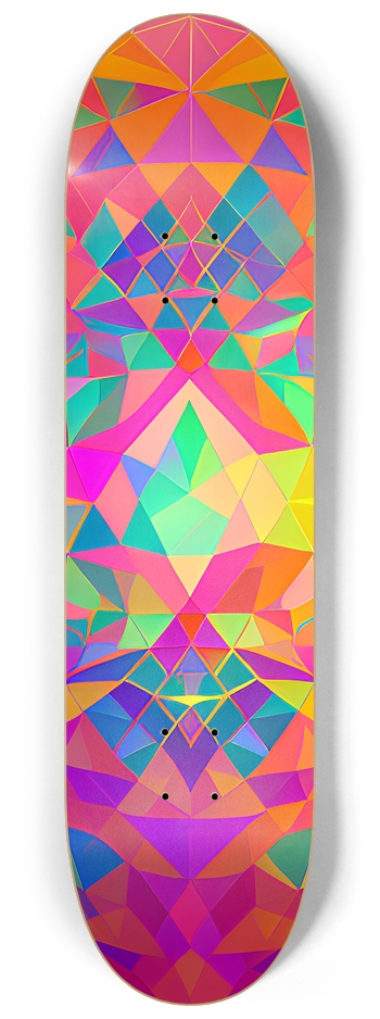 Psychedelic Abstract Pattern - Custom Skateboard