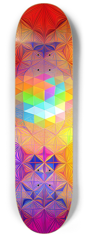 Abstract Psychedelic Pattern - Custom Skateboard