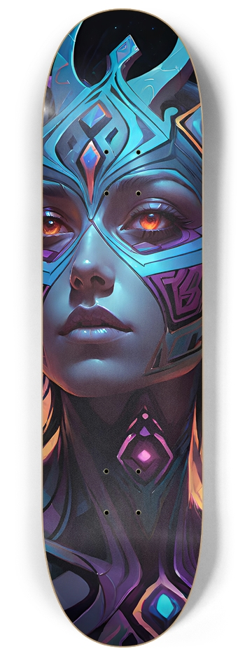 Cyberpunk Girl - Custom Skateboard