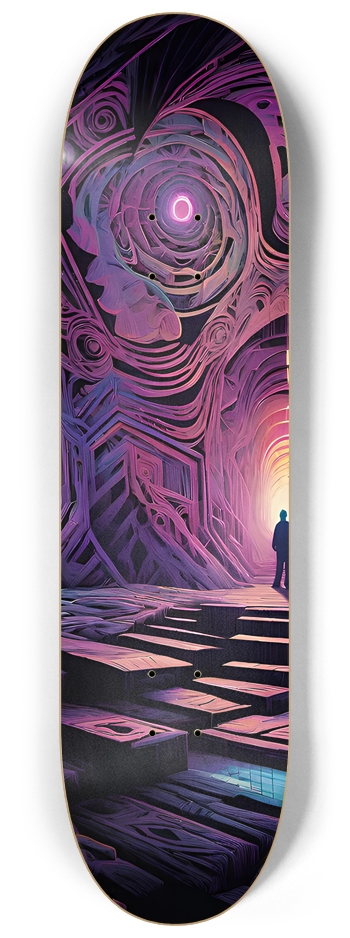 Trippy Room - Custom Skateboard