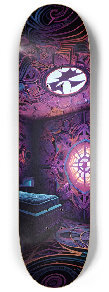 Trippy Room - Custom Skateboard
