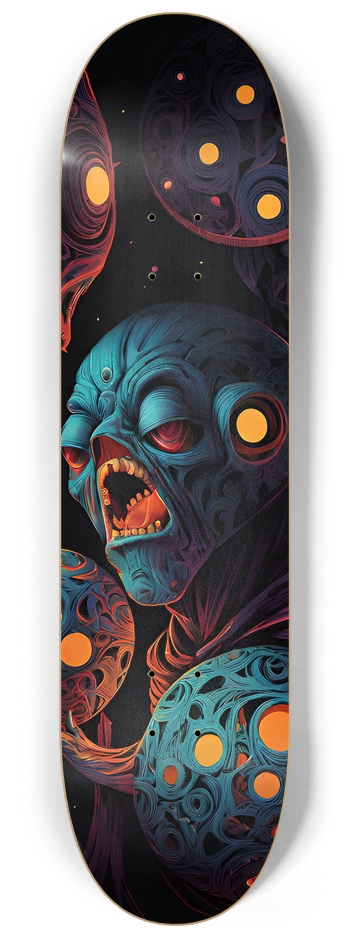 Alien Creature - Custom Skateboard