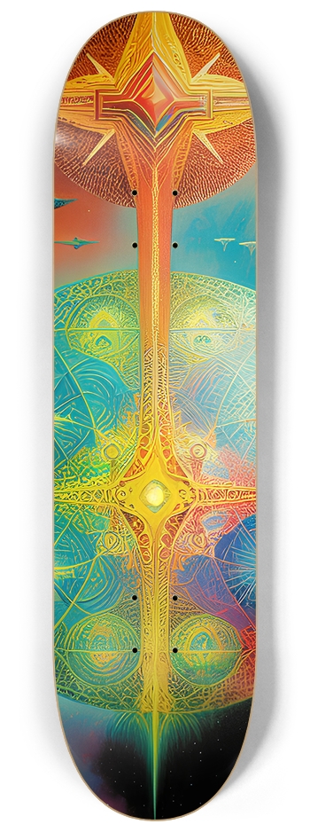 Abstract Psychedelic - Custom Skateboard