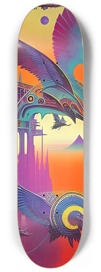 Mechanical Birds - Custom Skateboard 8-1/4 Skateboard Deck