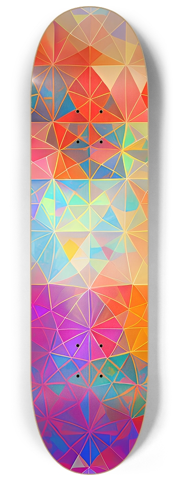 Psychedelic Abstract Pattern - Custom Skateboard