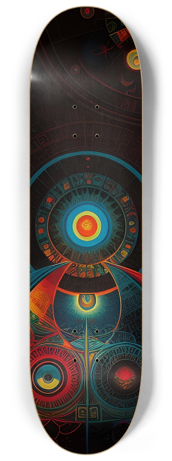 Cosmic Clock - Custom Skateboard