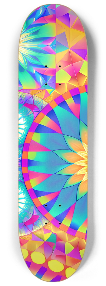 Abstract Psychedelic Pattern - Custom Skateboard