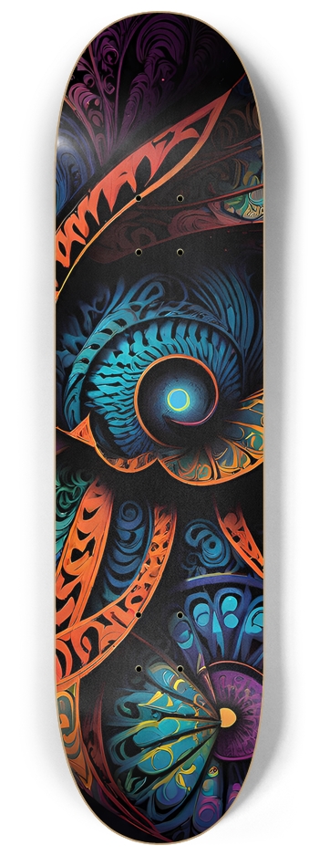 Dark Abstract Space - Custom Skateboard