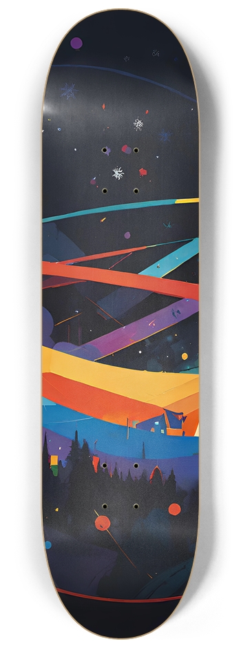 Color Lines - Custom Skateboard