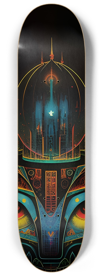 Space Fortress - Custom Skateboard