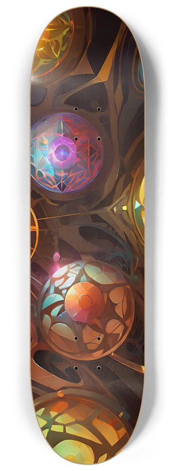 Spheres of Knowledge - Custom Skateboard