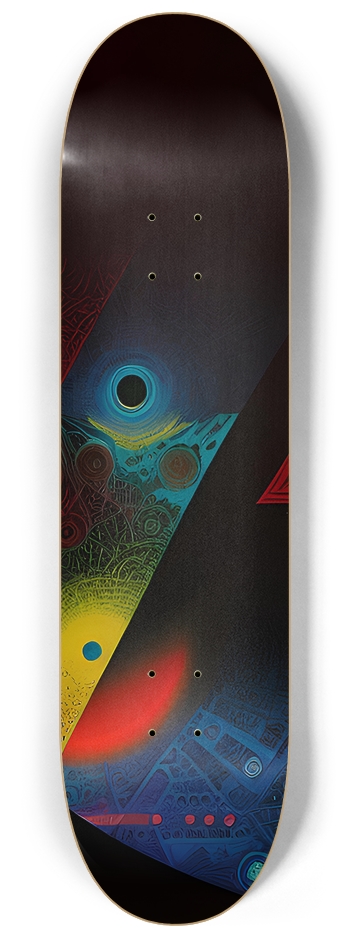 Dark Abstract Space - Custom Skateboard