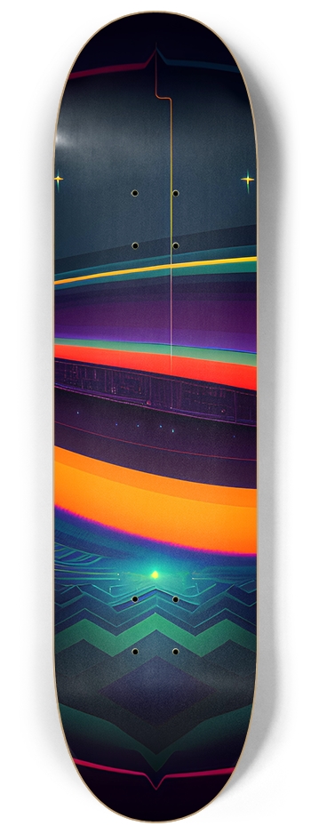 Color Lines - Custom Skateboard