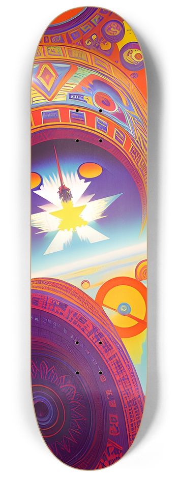 Abstract Psychedelic Pattern - Custom Skateboard