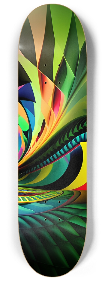 Abstract Psychedelic Pattern - Custom Skateboard