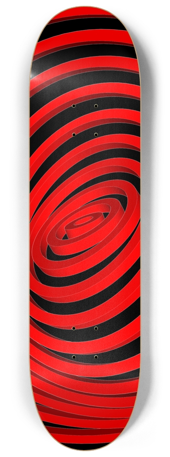 3D Concentric Rings - Custom Skateboard