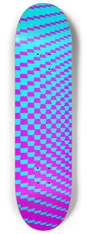 3D Cube Pattern - Custom Skateboard