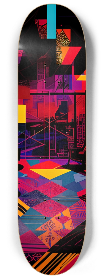 Trippy Room - Custom Skateboard