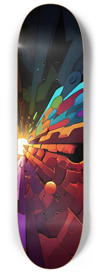 The Exploding World - Custom Skateboard