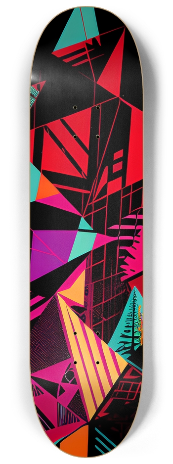 80s Abstract Pattern - Custom Skateboard