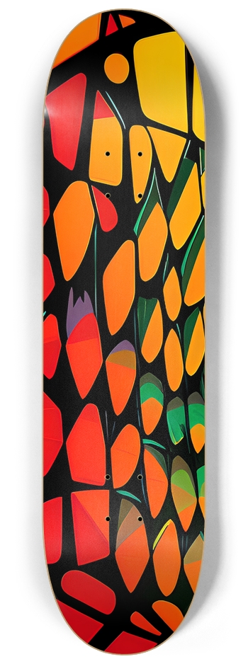 Orange Cells - Custom Skateboard