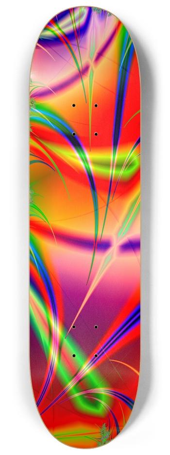 Abstract Color Swirls - Custom Skateboard