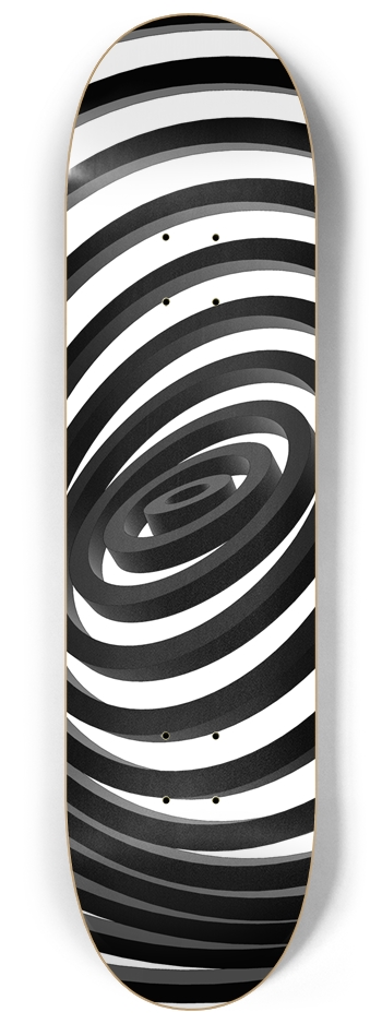 3D Concentric Rings - Custom Skateboard