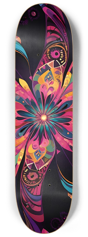 Cosmic Flower - Custom Skateboard