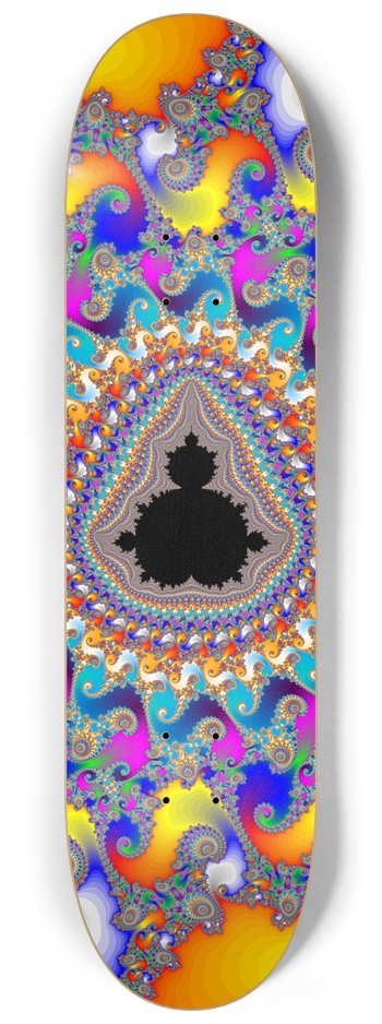 Mandelbrot Fractal Design - Custom Skateboard