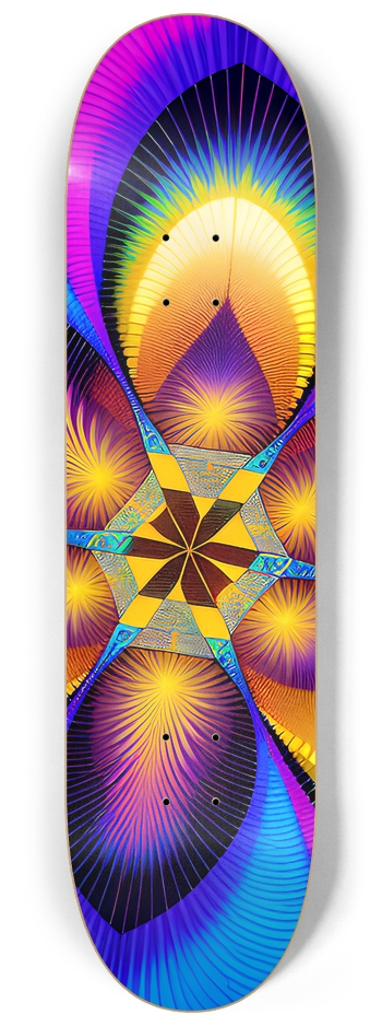 Cosmic Flower - Custom Skateboard 8-1/4 Skateboard Deck