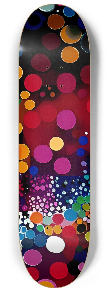 Psychedelic Circles - Custom Skateboard