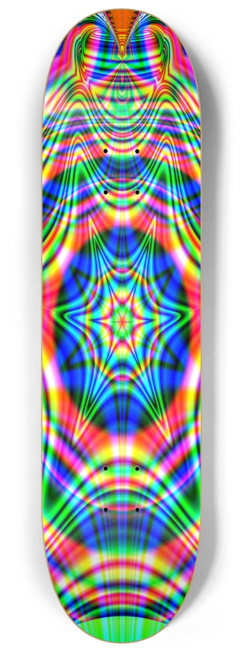 Neon Radial Design - Custom Skateboard