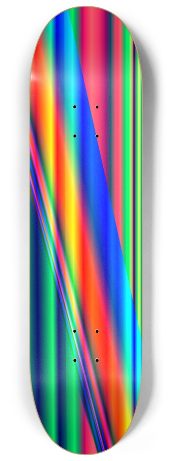 Neon Lines - Custom Skateboard