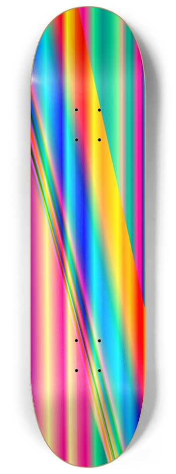 Psychedelic Stripes - Custom Skateboard