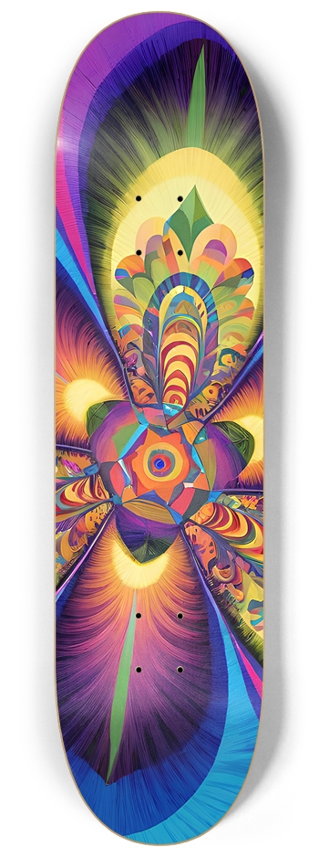 Cosmic Flower - Custom Skateboard