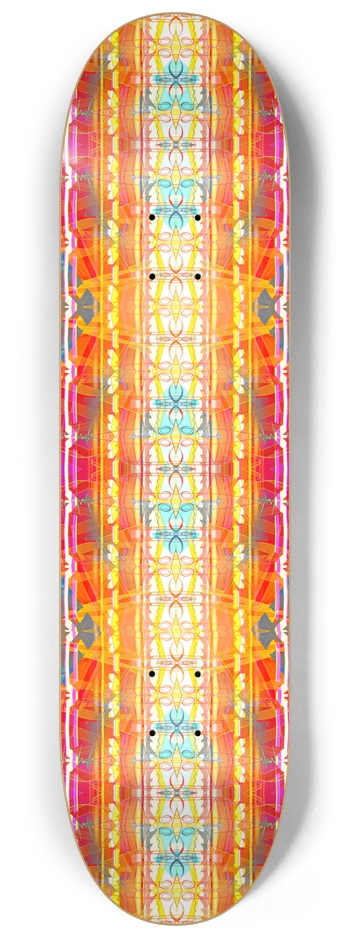 Abstract Lines and Shapes - Custom Skateboard