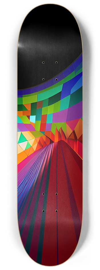 Psychedelic Abstract Painting - Custom Skateboard