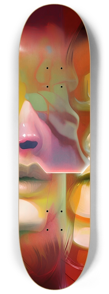 Distorted Faces - Custom Skateboard
